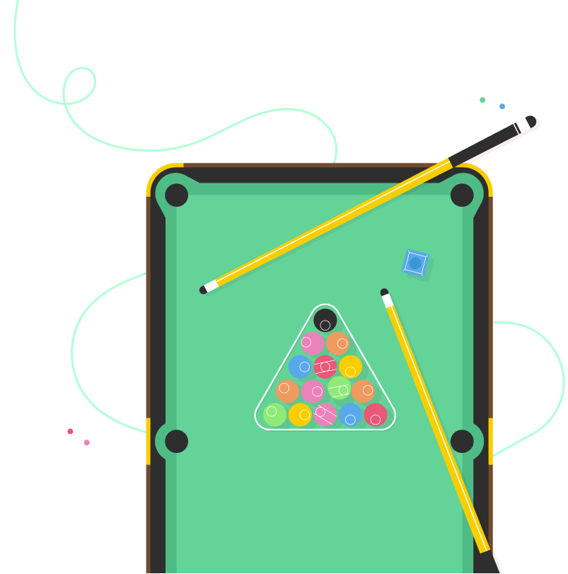 Snooker Table Illustration